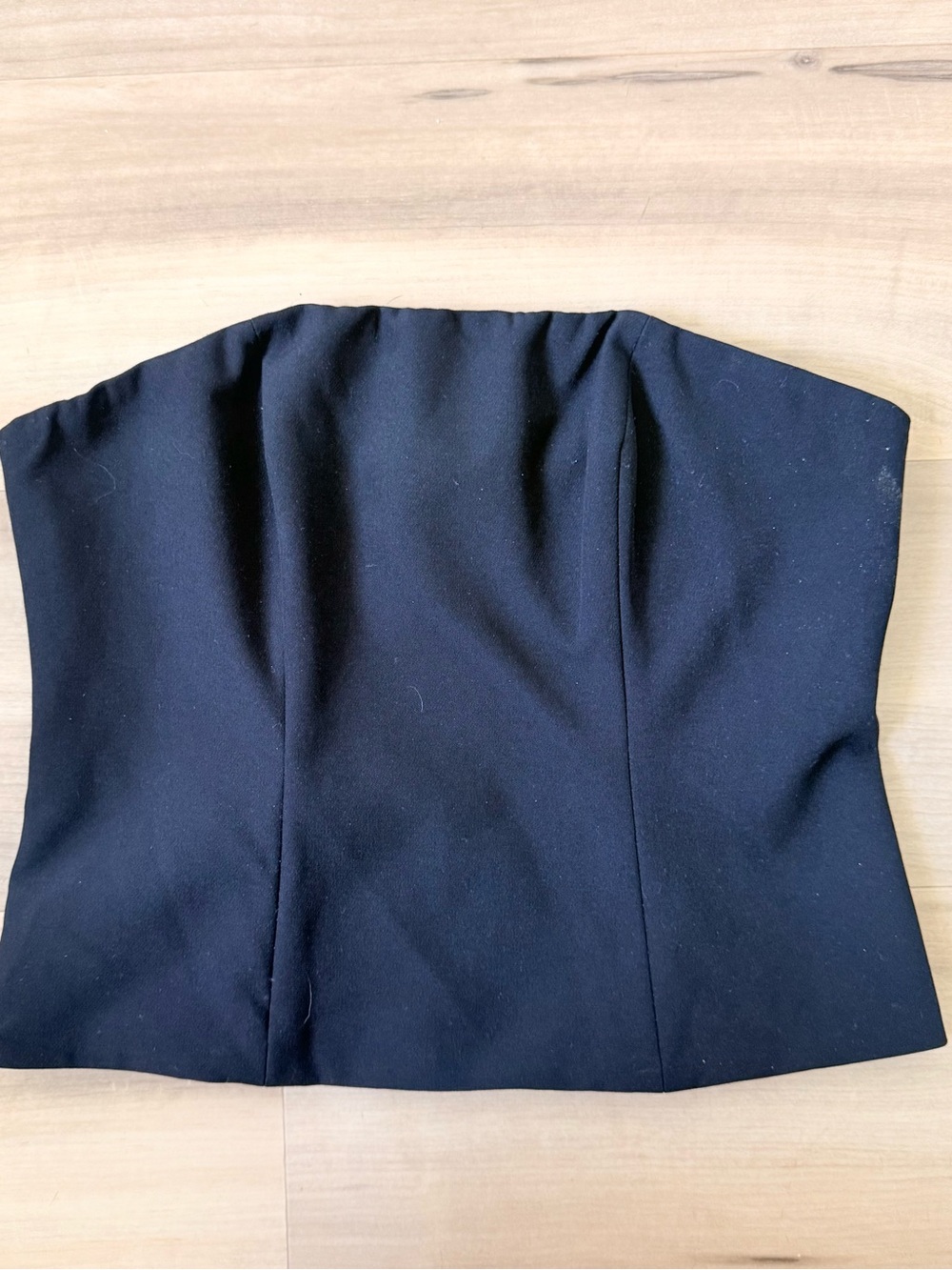 Express Black Strapless Bustier Top